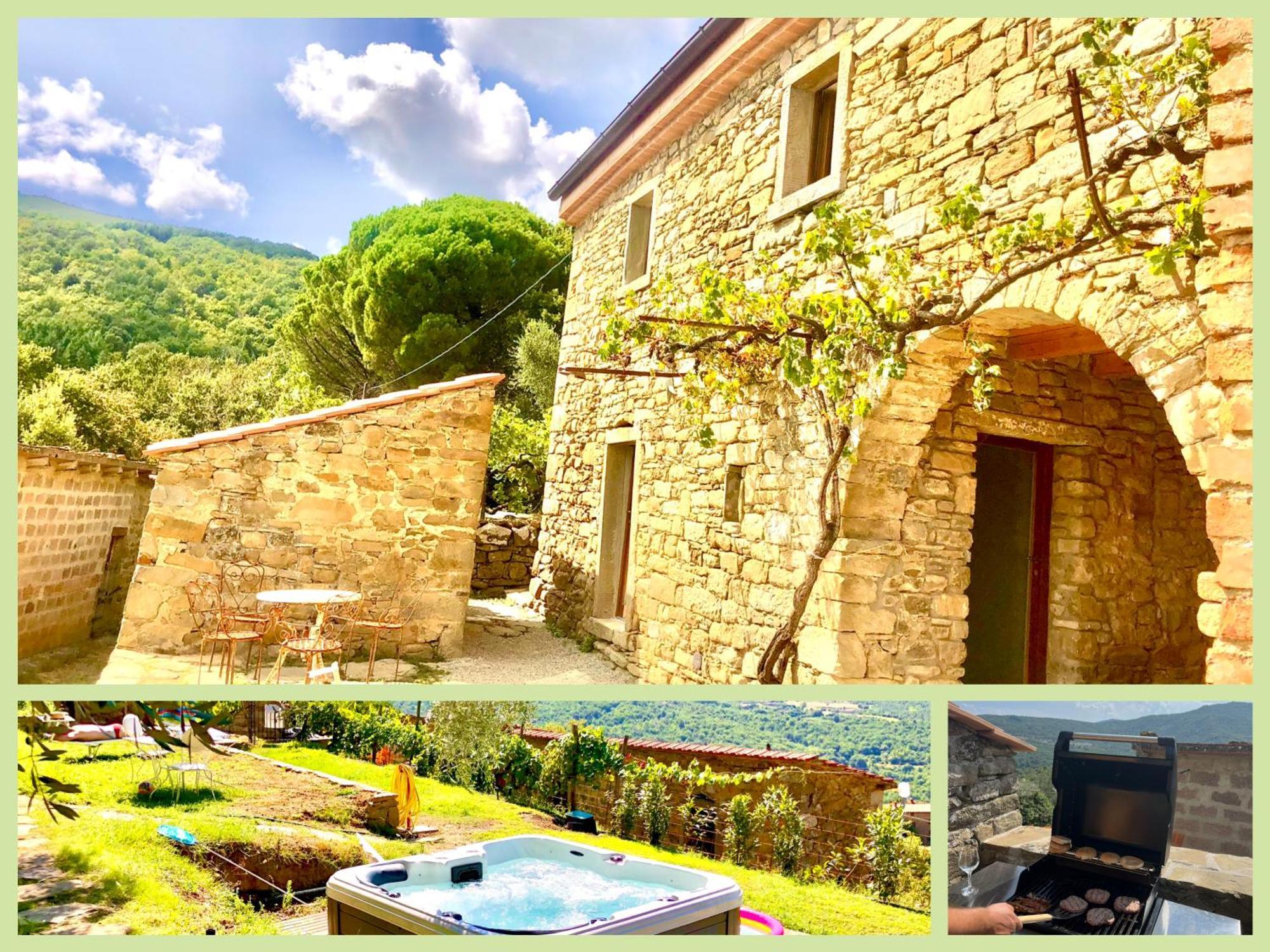 Bio Agriturismo Alba Etrusca Di Cortona - Organic Farmhouse- Appartamento Lavanda-Appartamento Rosmarino - Vasca Idromassaggio Esterna Poggioni Exterior photo